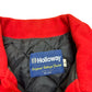 NWT Vintage 1990s Holloway Navy Blue/Red Leather & Wool Varsity Jacket - Size XL (Fits L/XL)