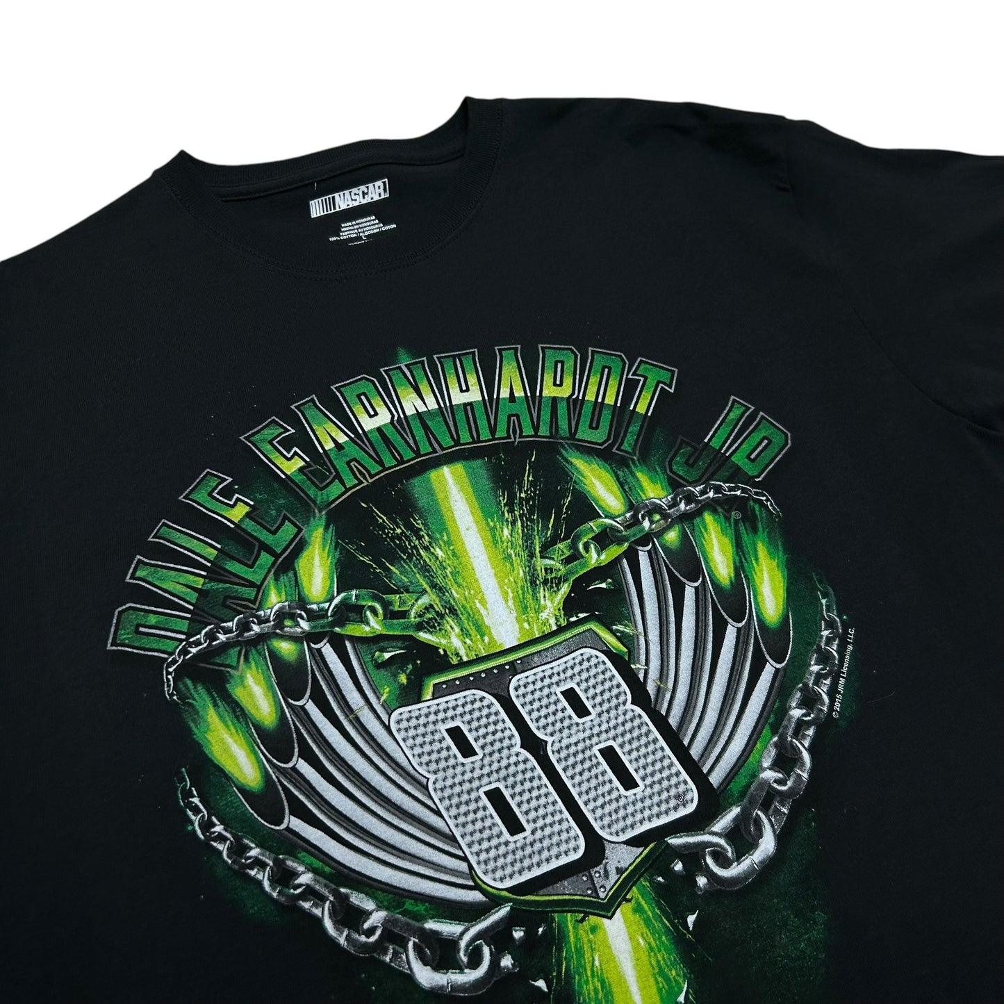 NWT Mid-2010s Dale Earnhardt Jr. #88 Black Racing Graphic T-Shirt - Size Large