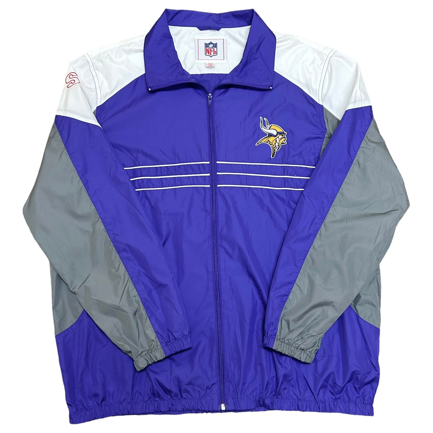 NWOT Late 2000s NFL Team Apparel Minnesota Vikings Purple Windbreaker Jacket - Size XL