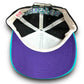 Vintage 1990s American Needle Bristol International Raceway Black/Purple/Teal Snapback Hat - One Size