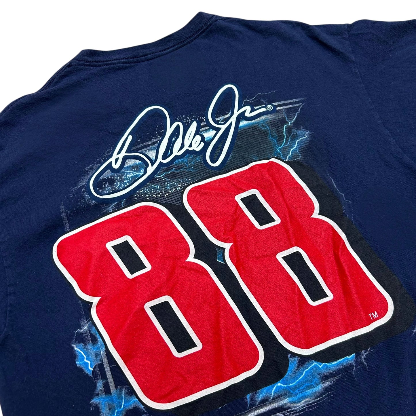 Late 2000s Dale Earnhardt Jr./National Guard Racing Navy Blue Graphic T-Shirt - Size XL (Fits L/XL)