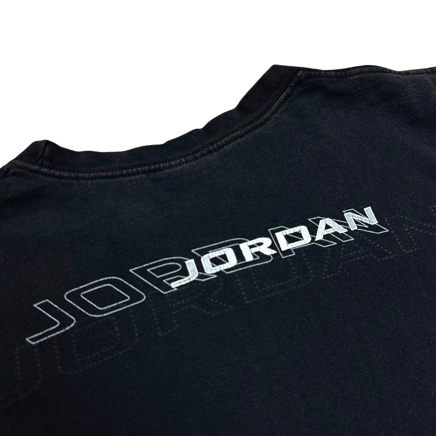 Early 2000s Jordan Brand Black Graphic T-Shirt - Size XL (Boxy Fit)