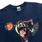 Vintage 1990s Taz “Excuse Me I Thought You Could Play” Navy Blue Graphic T-Shirt - Size XL