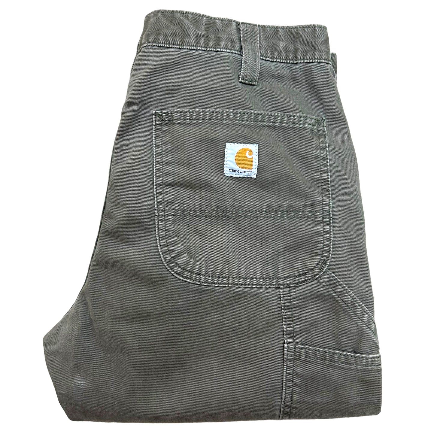 Modern Carhartt Slate Grey Relaxed Fit Carpenter Pants - Size 33” x 30”