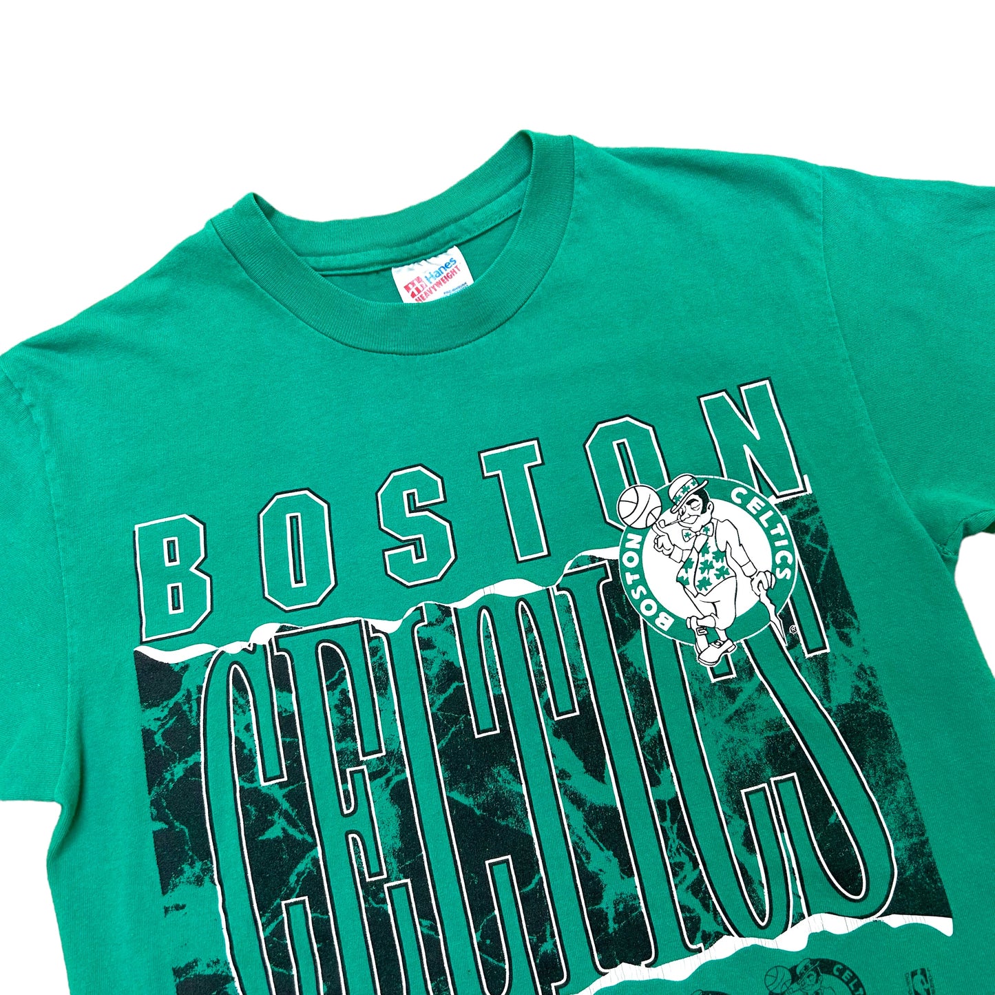 Vintage 1990s Boston Celtics Green Graphic T-Shirt - Size Medium