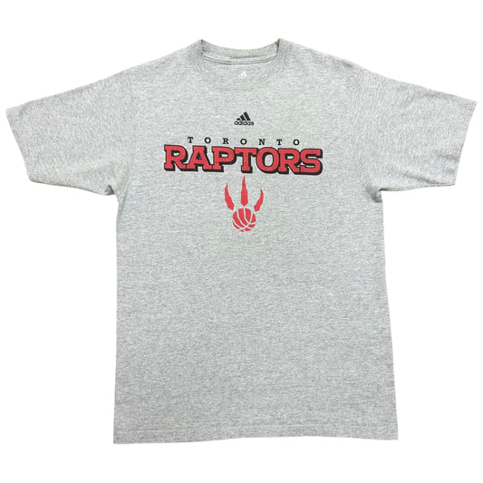 Late 2000s Adidas Toronto Raptors Grey Graphic T-Shirt - Size Small (Fits S/M)