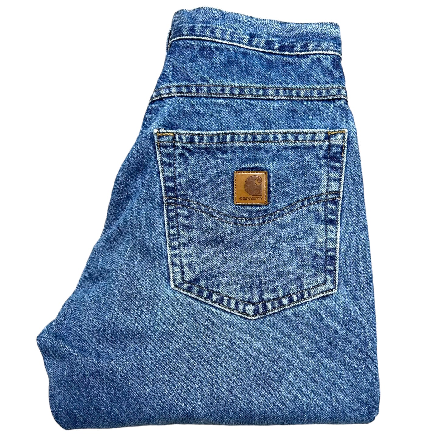 Modern Carhartt Light Wash Regular Fit Jeans - Size 30” x 30”