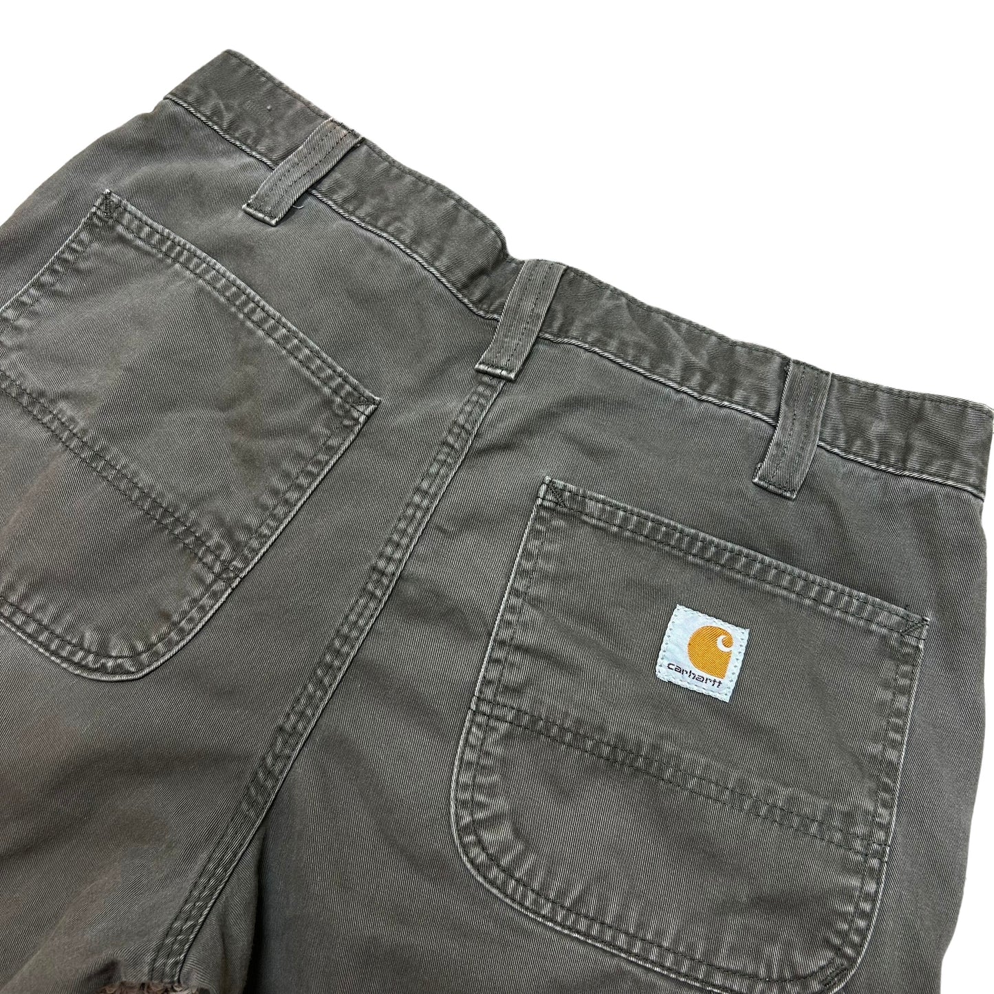 Modern Carhartt Slate Grey Relaxed Fit Carpenter Pants - Size 33” x 30”