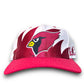 Vintage 1990s Logo Athletic Arizona Cardinals White Sharktooth Style Snapback Hat - One Size