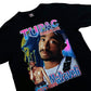 Modern Bootleg Tupac Shakur Black “Rap Tee” Style Graphic T-Shirt - Size XL