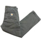 Modern Carhartt Slate Grey Relaxed Fit Carpenter Pants - Size 33” x 30”