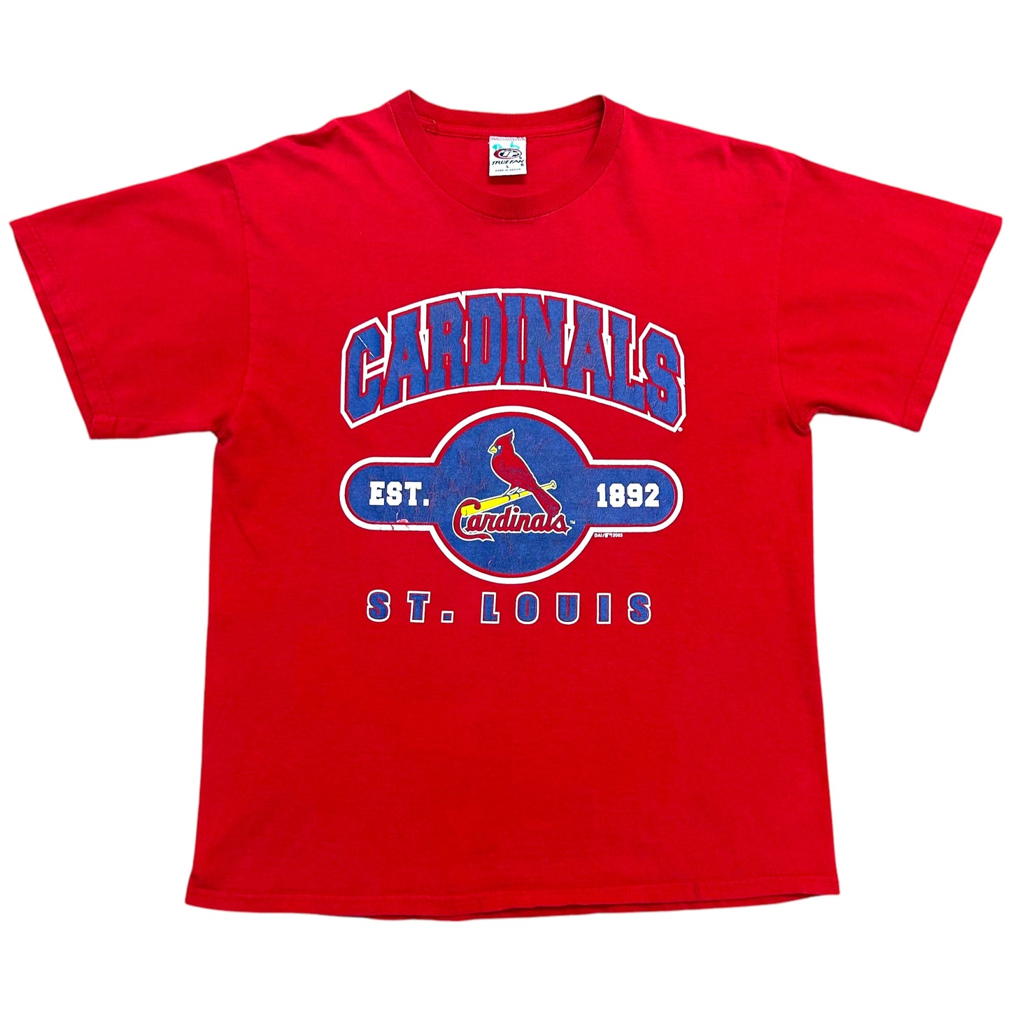 Early 2000s St. Louis Cardinals Red Graphic T-Shirt - Size Large