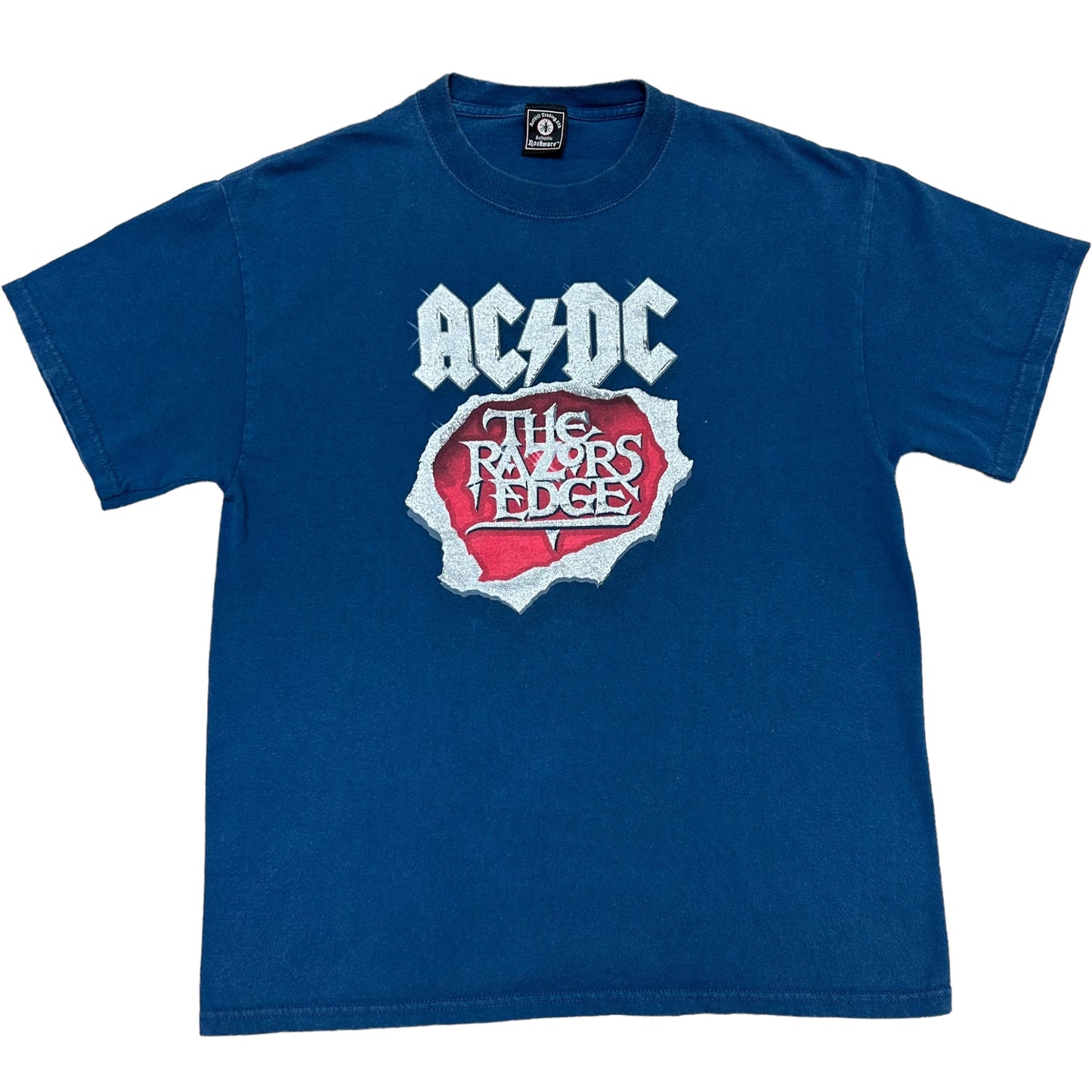 Mid-2000s AC/DC “The Razors Edge” Blue Graphic T-Shirt - Size Medium