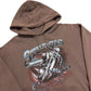 2010 Harley Davidson Sturgis 7th Anniversary Brown Hooded Sweatshirt - Size Large