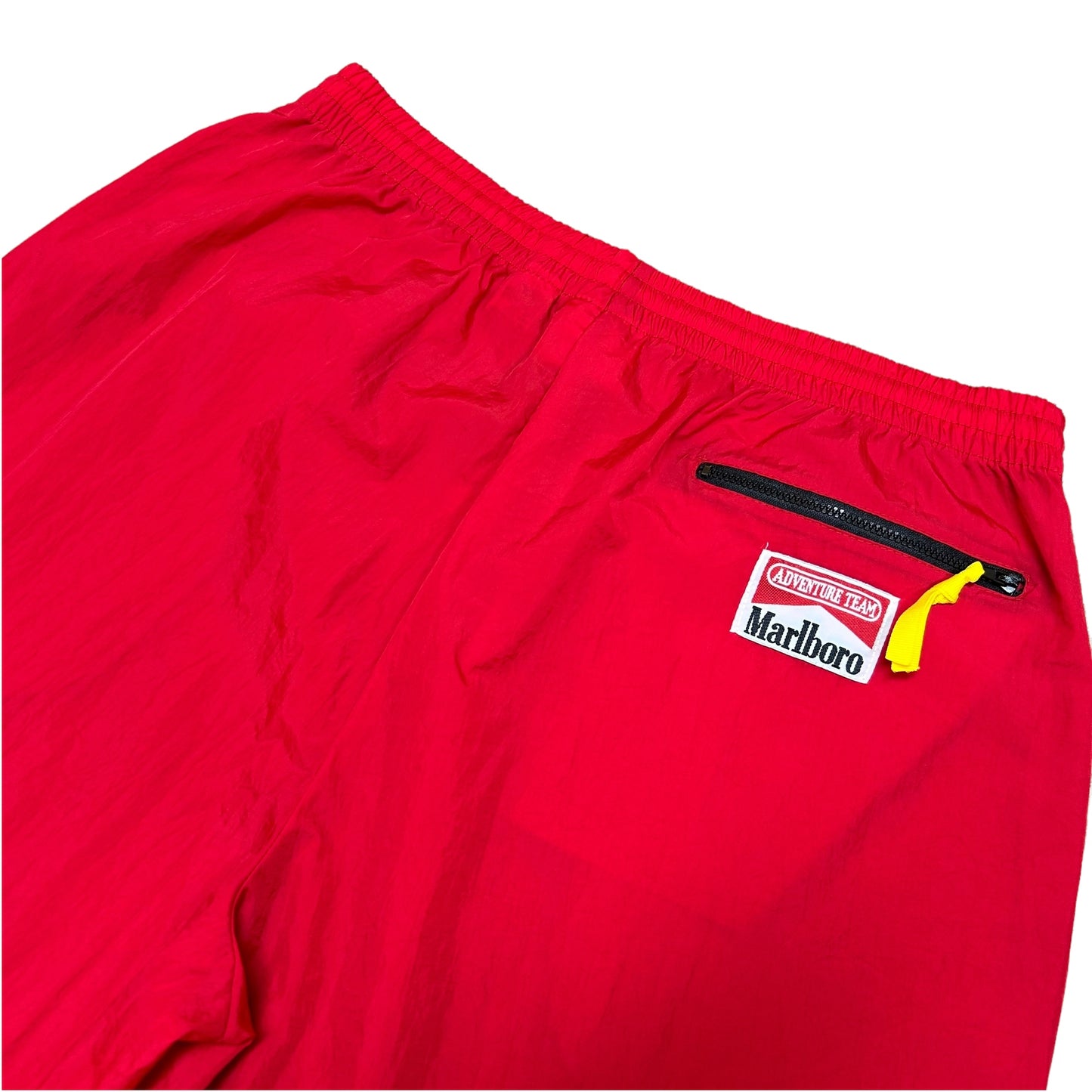 Vintage 1990s Marlboro Adventure Team Red Nylon Pants - Size Large