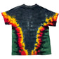 Vintage Y2K Rastafari Lion Black Tie-Dye Graphic T-Shirt - Size Medium