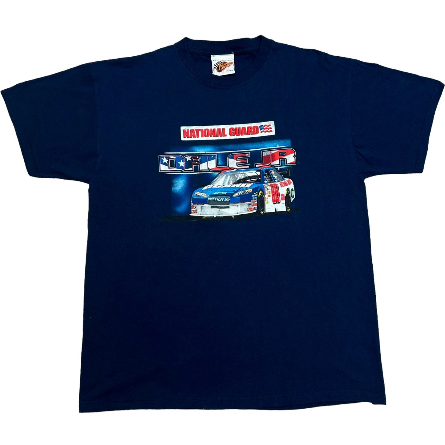 Late 2000s Dale Earnhardt Jr./National Guard Navy Blue Racing Graphic T-Shirt - Size XL