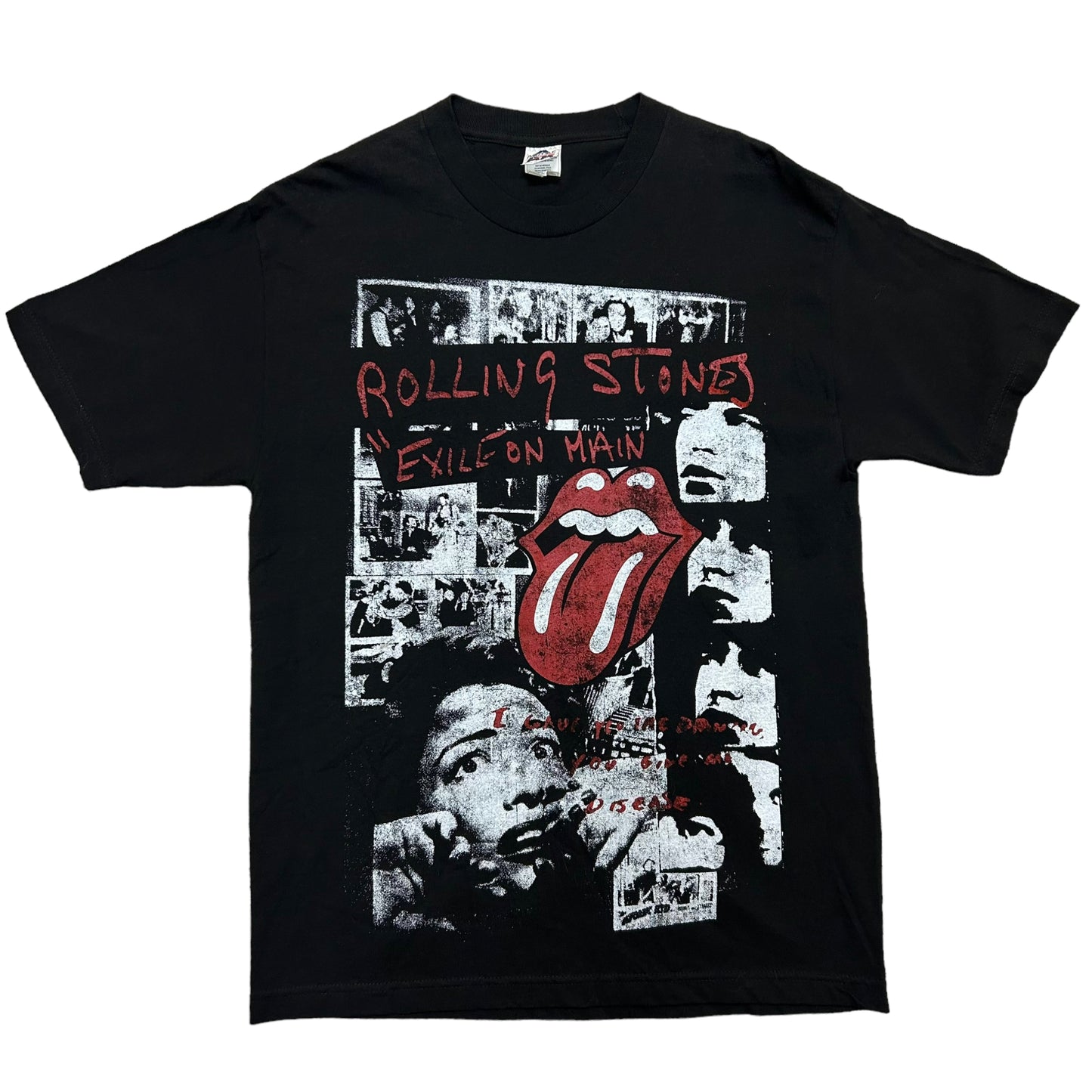 Y2K The Rolling Stones “Exile On Main” Black Graphic Band T-Shirt - Size Large